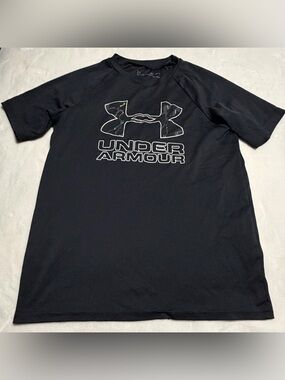 Under Armour Black Tee with Multicolor Accented Logo